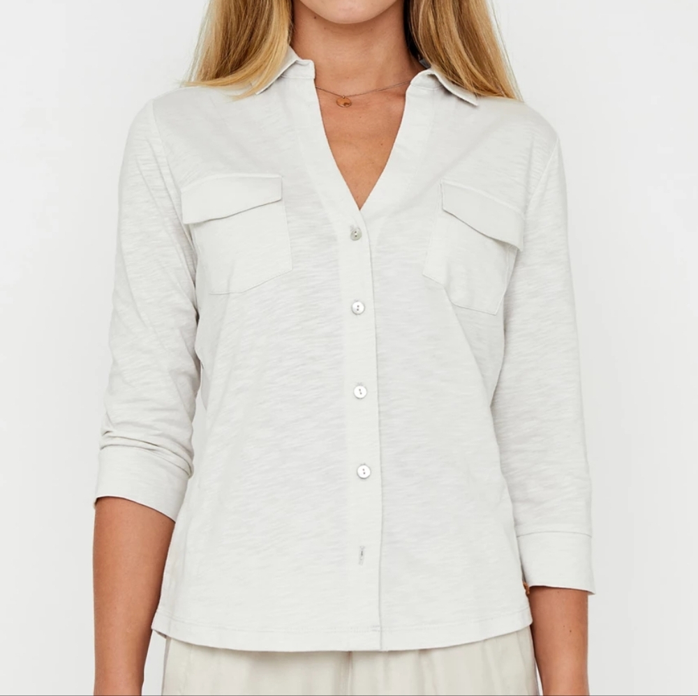 Moscow | 67-04 Twilight Linen Blouse Women's Size S